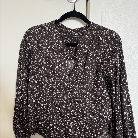 Madewell Brown Floral Blouse - Picture 5 of 8